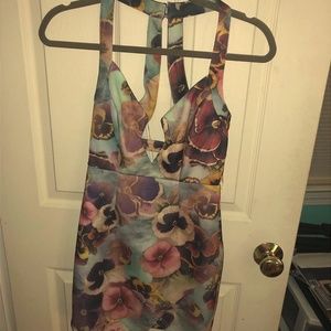 floral bodycon dress